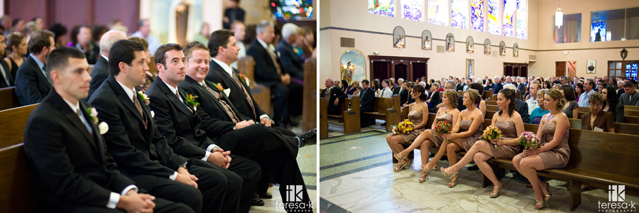 Indoor wedding church ceremony in Sacramento, California