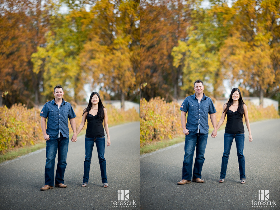 High Hill engagement pictures at Apple Hill by Northern California wedding photographer, Teresa K