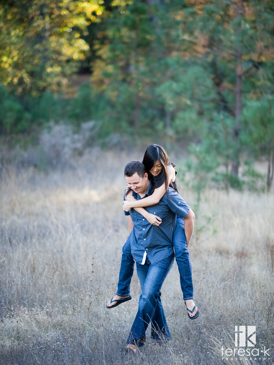  Apple Mountain golf resort engagement session by Placerville wedding photographer Teresa K in Apple Hill California