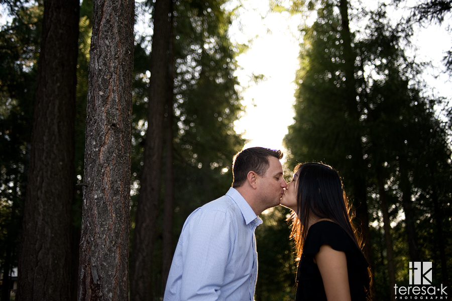 engagement images at the Apple Mountain golf resort in Placerville, California