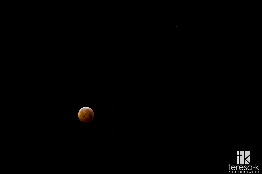 2010 winter solstice lunar eclipse from northern California in the united states of America