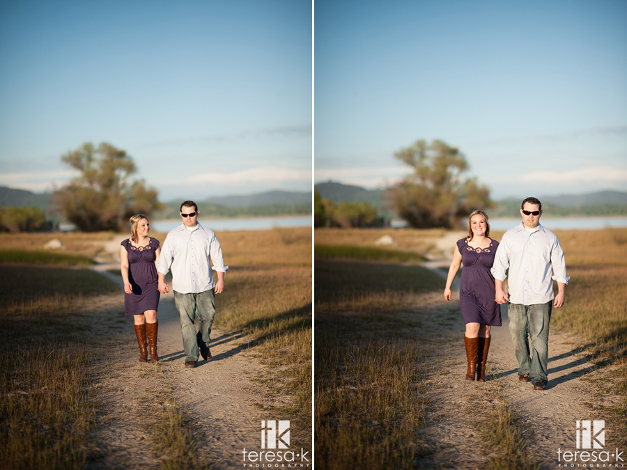 casual engagement photos taken in Folsom California 