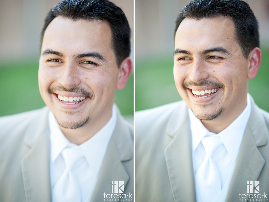groom portraits from lions gate wedding in North Highlands