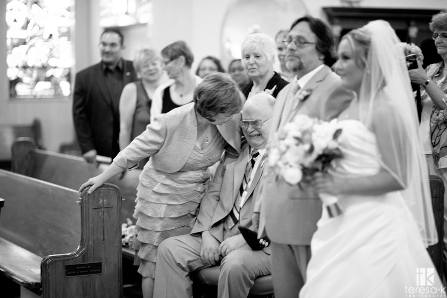 Dad crying at Sacramento wedding
