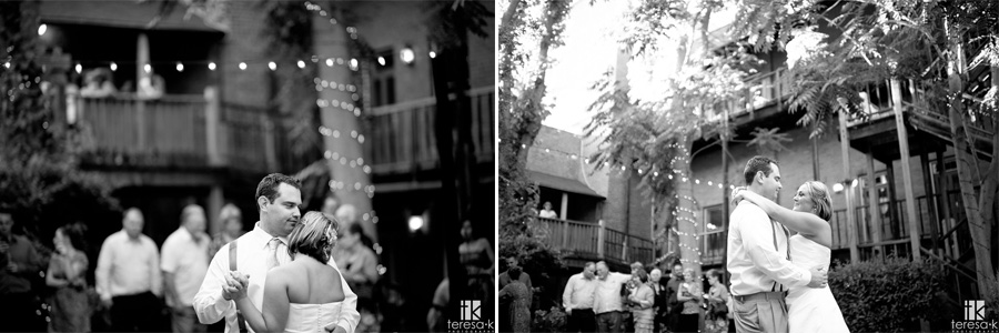 first dance at the courtyard d’Oro in Sacramento