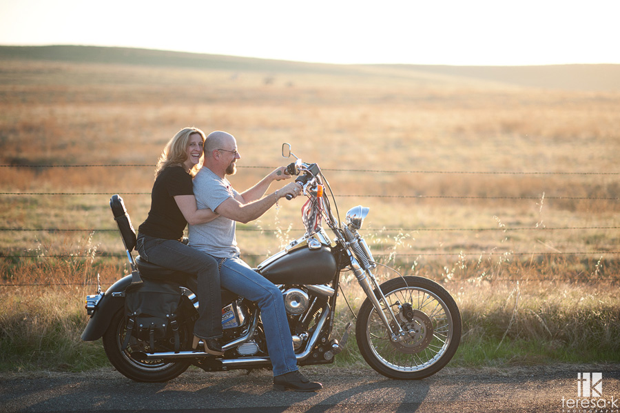 Harley engagement pictures