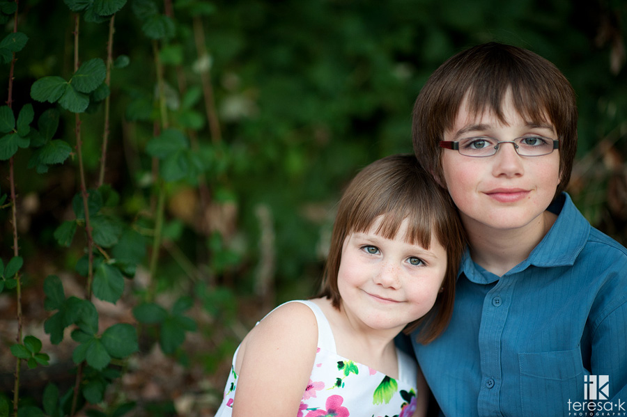 childrens portraits of brother and sister