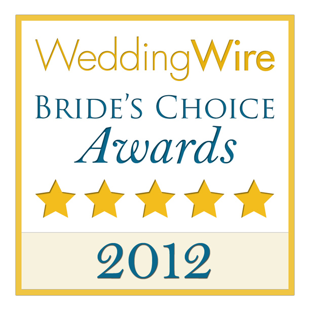2012 Bride's choice award winner for Sacramento wedding photography Teresa K photography