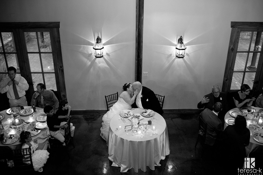sweetheart table at wedding