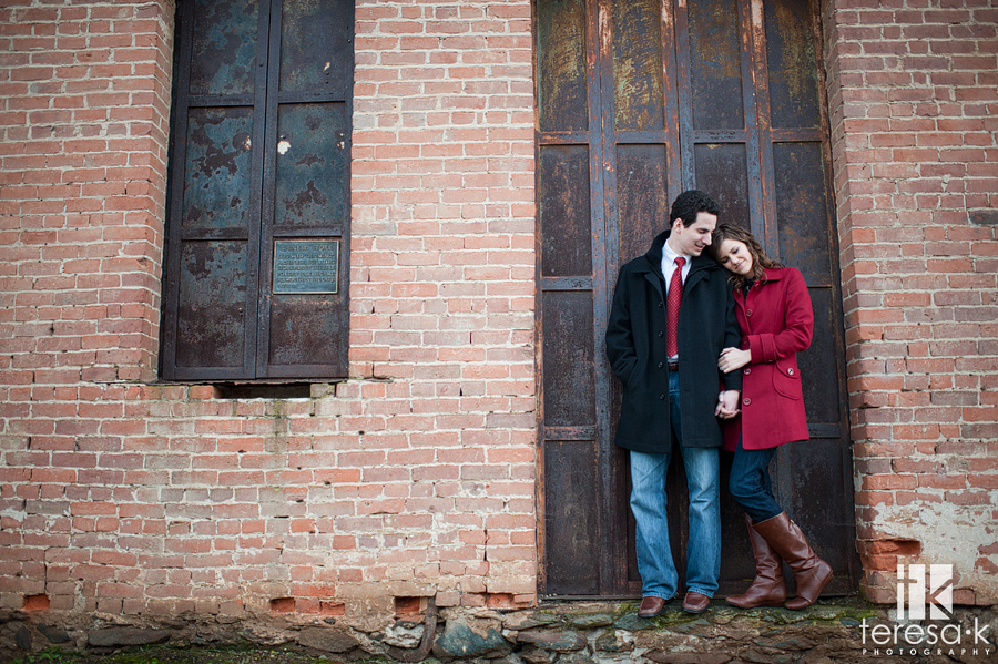 cuddly engagement session