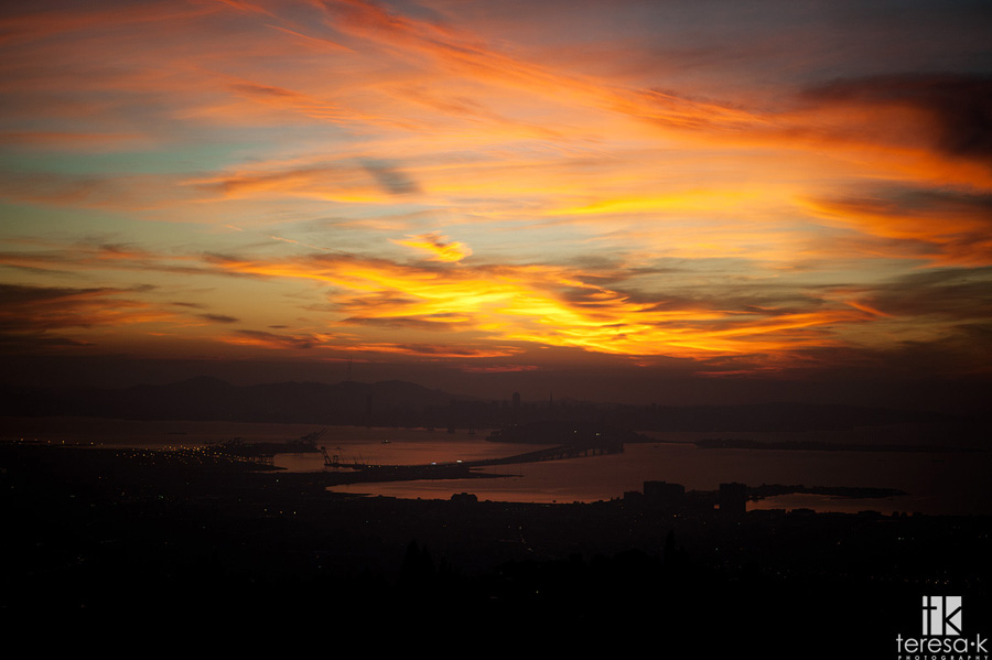 Oakland Bay sunset