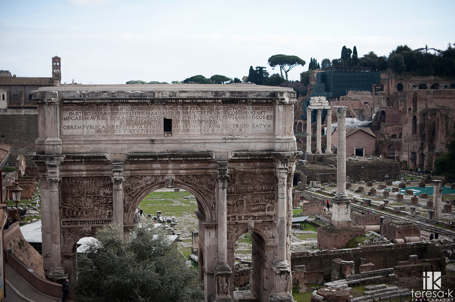 the roman forum in Italy
