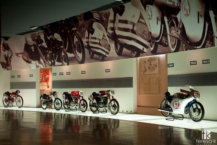 image from the interior of the Ducati museum
