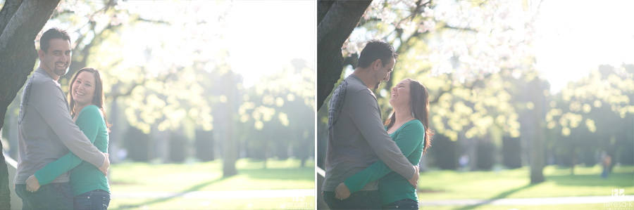 backlight in engagement photo