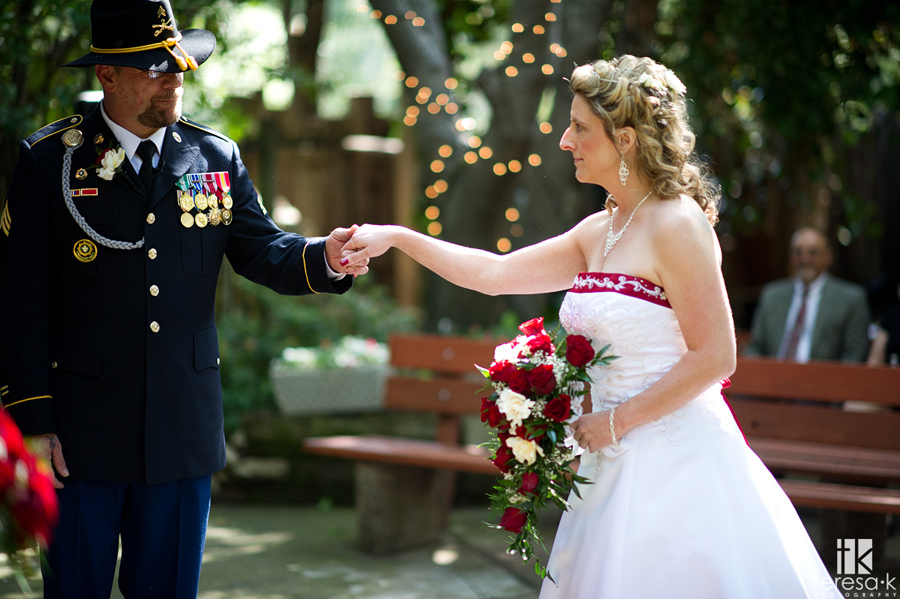 army wedding in Sacramento