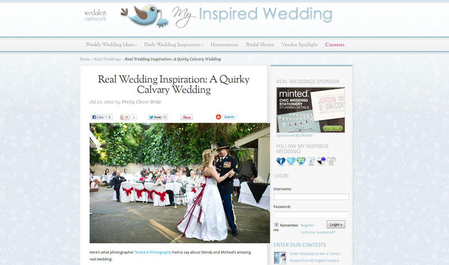 Sacramento wedding photographers with online features