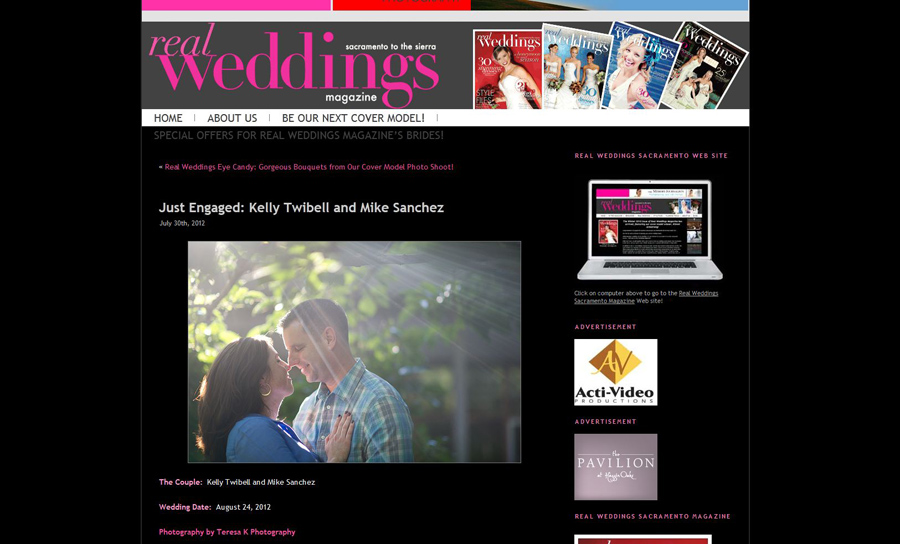 Sacramento Real Weddings Online Exclusive Feature