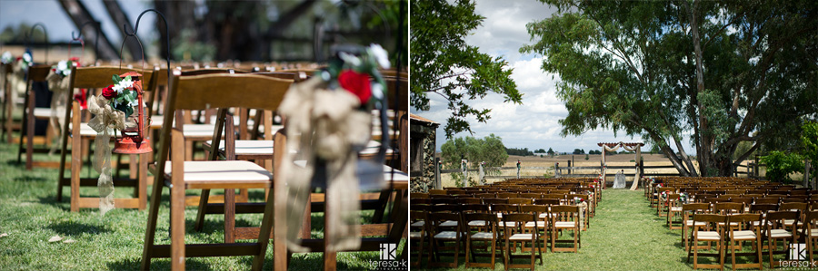 stone barn outdoor wedding ceremony