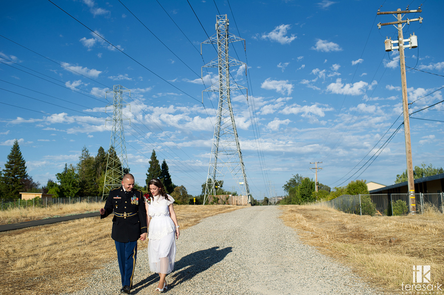 bride and groom in Folsom