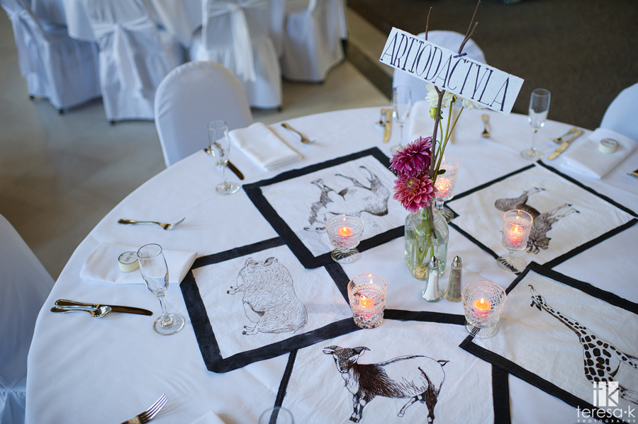 hand drawn table decorations