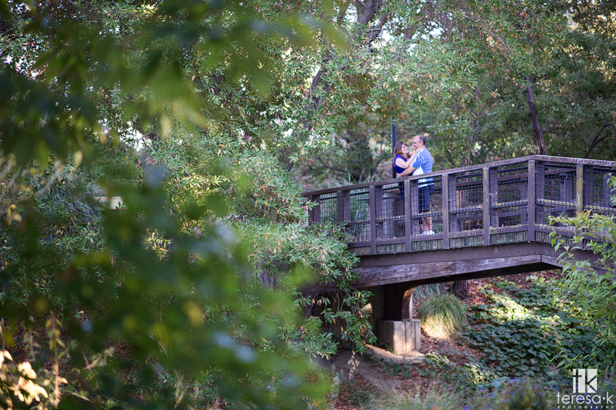 couple on a bridge in Davis