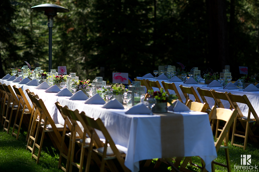 Decor from North Shore Tahoe wedding at the Hellman Ehrman Mansion