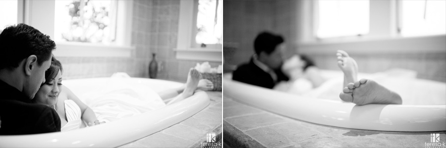 wedding photos in a bathtub at grand island