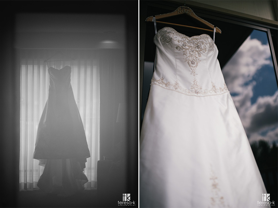 creative wedding dress shot in sacramento