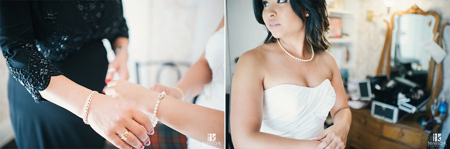 creative bridal portrait in ione at the heirloom inn